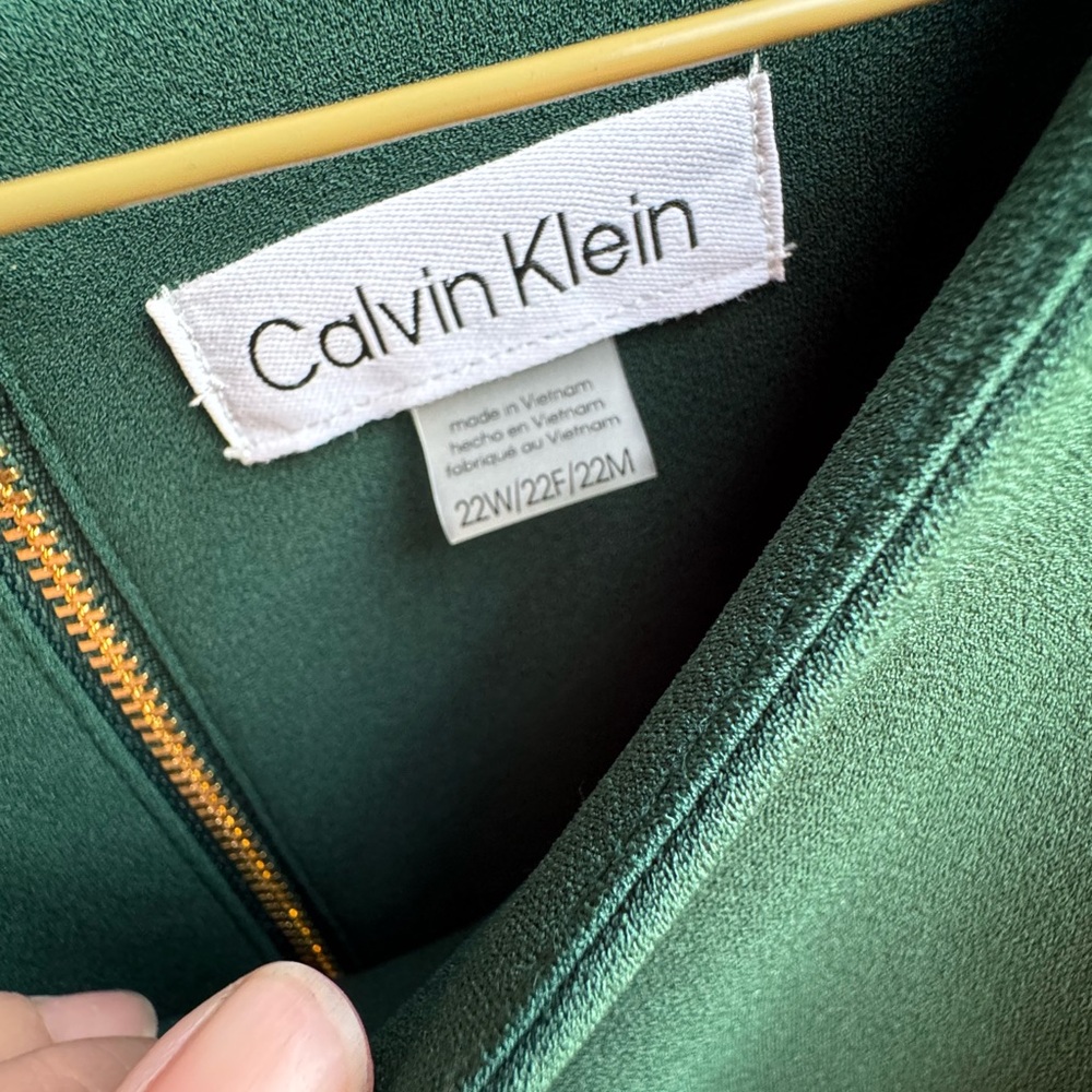 Green Calvin Klein dress size 22W - Picture 5 of 6